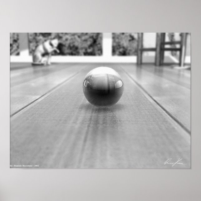 Póster Un mundo de mármol - blanco y negro (Frente)