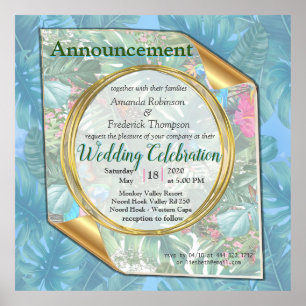 Póster Un mundo fantástico con sabor tropical