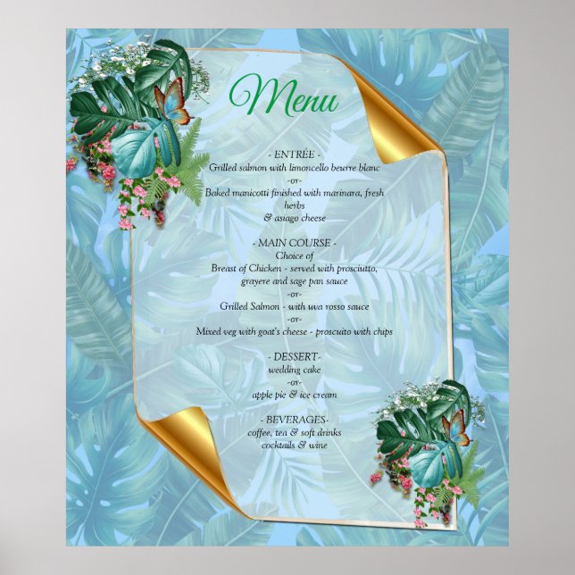 Póster Un mundo fantástico con sabor tropical (Frente)