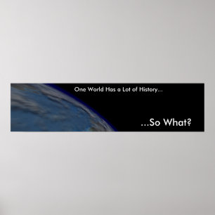 Póster Un mundo tiene mucha historia