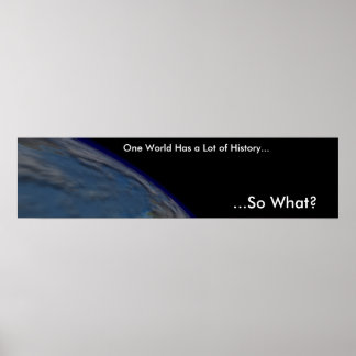 Póster Un mundo tiene mucha historia
