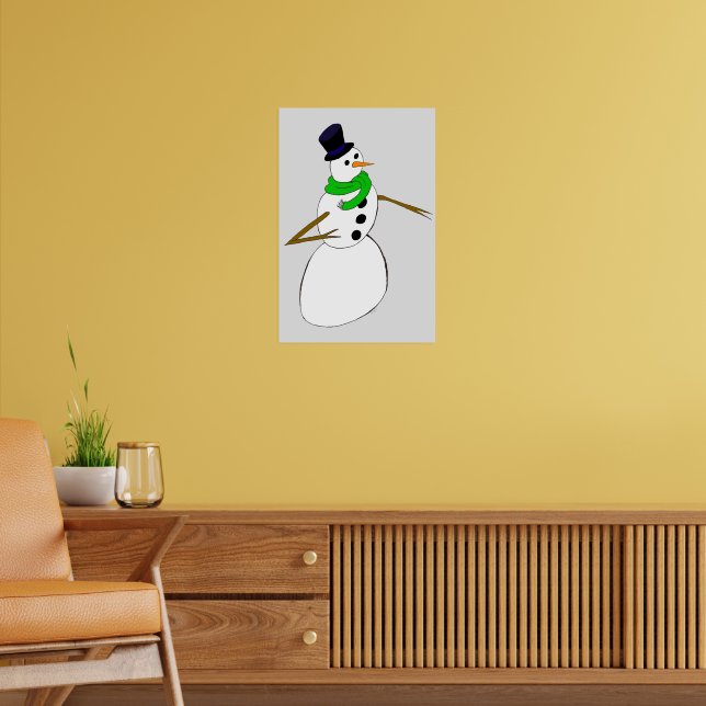 Póster un muñeco de nieve (Salón 2)