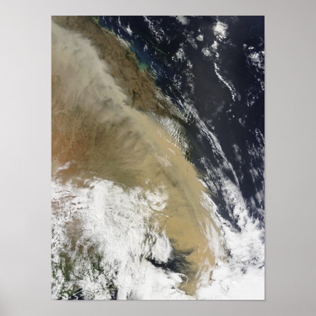 Póster Un muro de polvo que se extiende desde el norte de (Frente)
