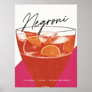 Póster Un Negroni clásico: un cóctel para recordar el art