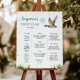 Póster Un niño afortunado de primer año de primer año Pos