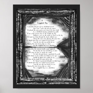 Póster Un niño aplastado