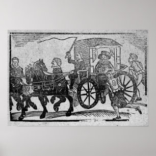 Póster Un noble en su carro