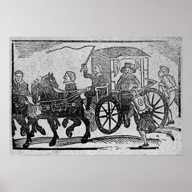 Póster Un noble en su carro (Frente)