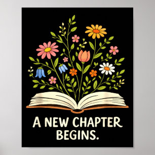 Póster Un nuevo capítulo comienza inspirando a los lector