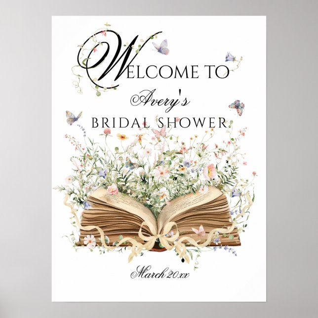 Póster Un nuevo capítulo comienza libro Wildflower desped (Frente)