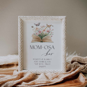 Póster Un nuevo capítulo de Baby Shower Mom-osa Bar