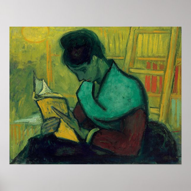 Póster Un nuevo lector Vincent Van Gogh Pintura (Frente)
