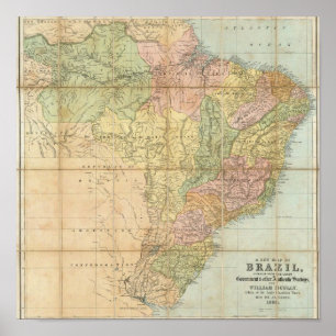 Póster Un nuevo mapa del Brasil