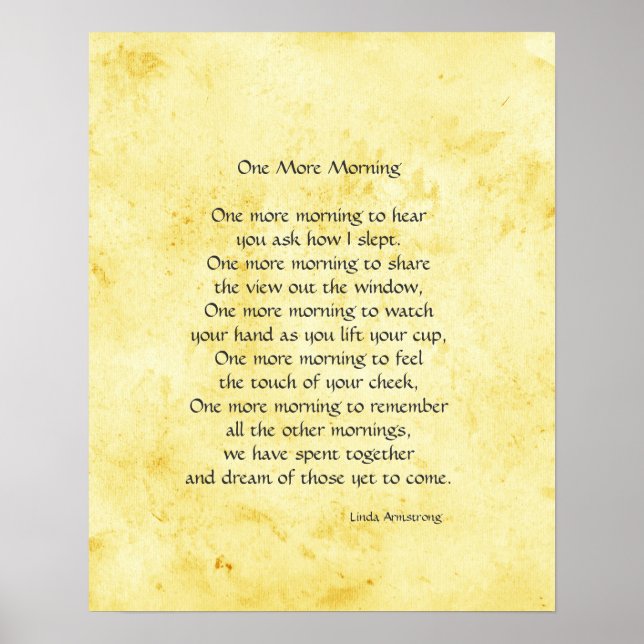 Póster Un nuevo Poster de poesía matutino (Frente)