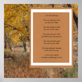 Póster Un nuevo Poster de poesía matutino