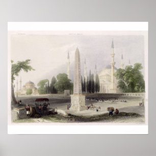 Póster Un obelisco egipcio en el Atmeidan, o hipódromo
