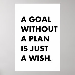 Póster Un objetivo sin plan