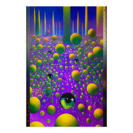 Póster Un Ojo - Ken Gage Surreal Art