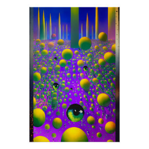 Póster Un Ojo - Ken Gage Surreal Art
