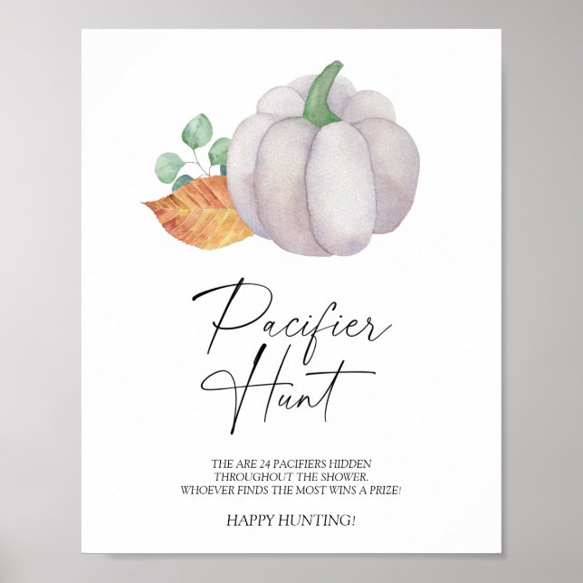 Póster Un pacificador de calabaza blanca caza juego de du (Frente)