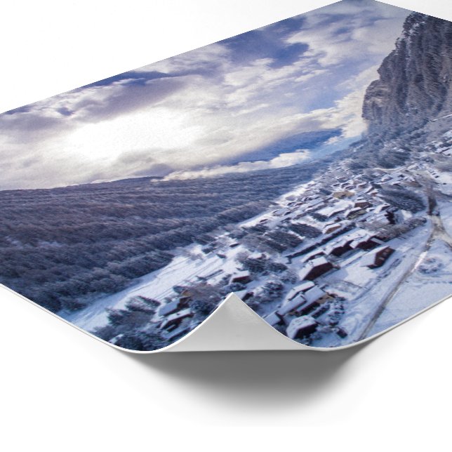 Póster Un país maravilloso para el invierno (Esquina)