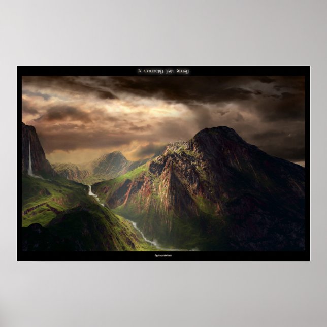 Póster Un país muy lejano (Frente)