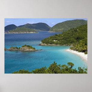 Póster Un paisaje de la bahía de Caneel desde una carret