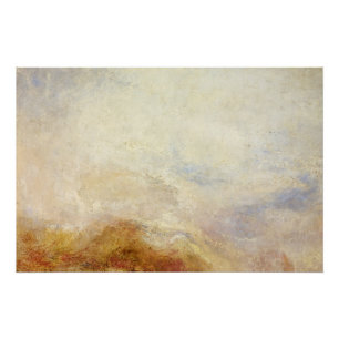 Póster Un paisaje montañoso, Val d'Aosta – Joseph Mallord