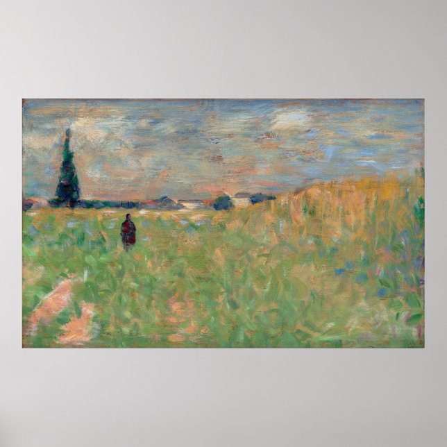 Póster Un paisaje veraniego (Frente)