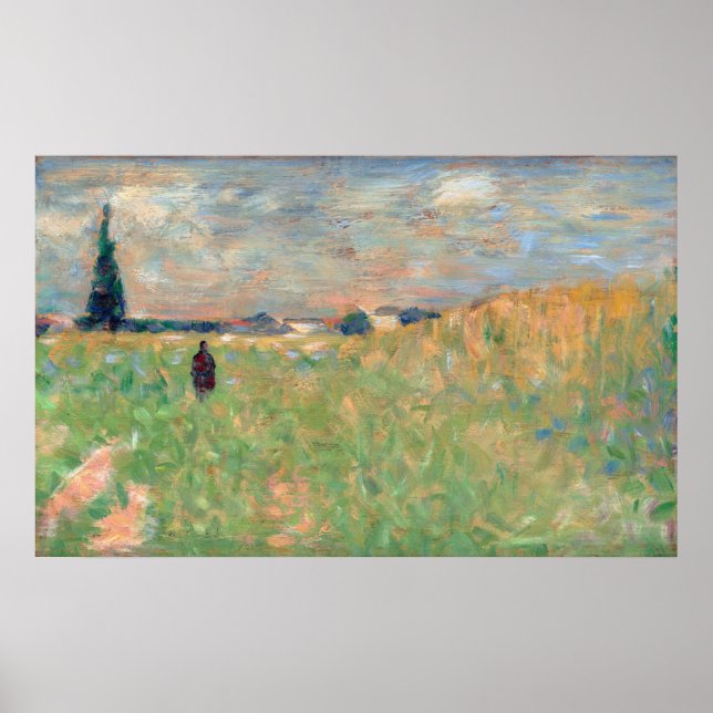 Póster Un paisaje veraniego - Georges Seurat Bella Artes (Frente)