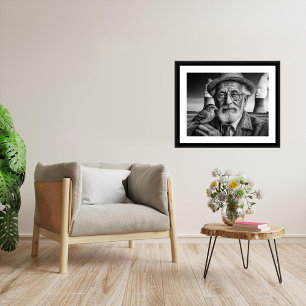 Póster Un Pájaro En La Mano - Imágenes De Archivos