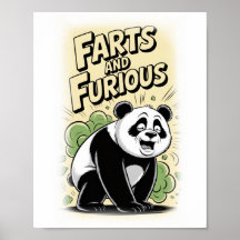 Un Panda hace un Pedo en Blanco