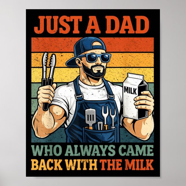 Póster Un papá que volvió con The Milk Grill Dad BBQ (Frente)