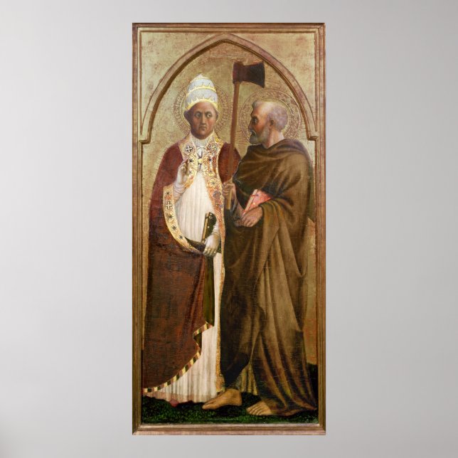 Póster Un Papa y San Matías, c.1428-29 (Frente)