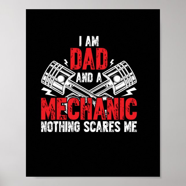 Póster Un Papá Y Un Mecánico (Frente)