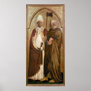 Póster Un papa y un St. Matías, c.1428-29