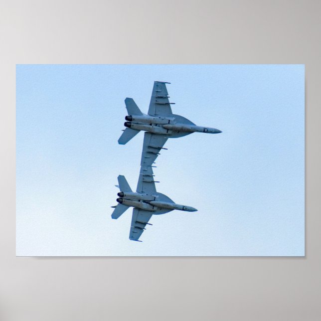 Póster Un par de F-18 Superhornets (Frente)
