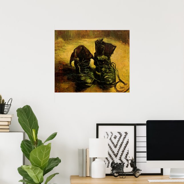 Póster Un par de zapatos por Vincent van Gogh (Oficina en casa)
