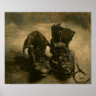 Póster Un par de zapatos, Vincent van Gogh