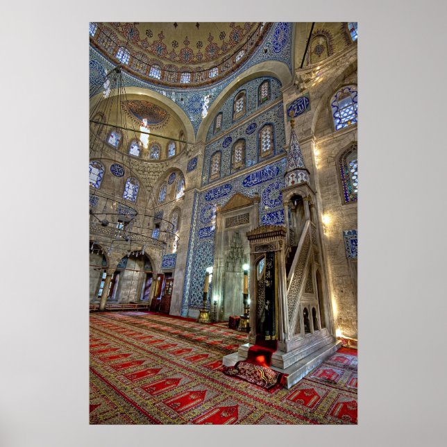 Póster Un paraíso de la tela; Mezquita Sokollu Mehmet Pas (Frente)