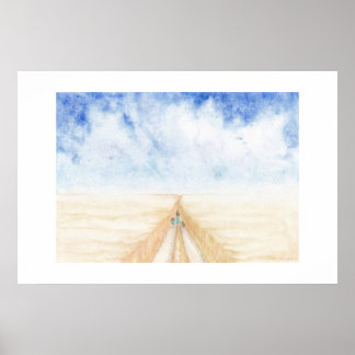 Póster Un Paseo En Un Campo De Trigo