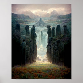 Póster Un paseo entre los pilares Fantasy Scifi Poster de