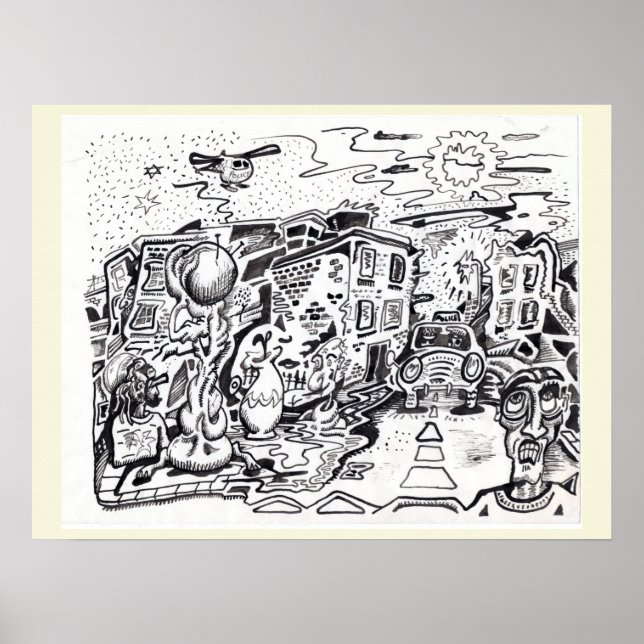 Póster Un paseo nocturno a casa (Frente)