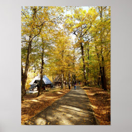 Póster Un paseo otoñal por el parque