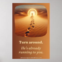 Póster Un paso atrás de Dios es suficiente