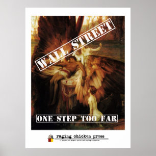 Póster Un paso demasiado el lejos   Wall Street Ícaro con