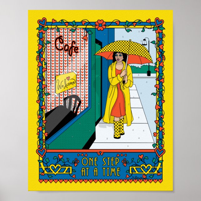 Póster Un paso en un Poster Time_B_8x10 (Frente)