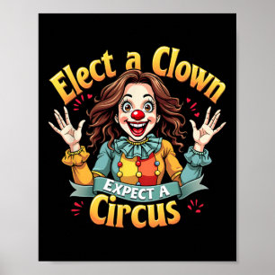 Póster Un Payaso Espera Un Circo Kamala Harris Gráfico 20
