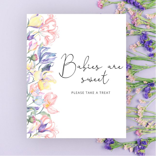 Póster Un pequeño bebé de flores silvestres es una ducha  (Subido por el creador)