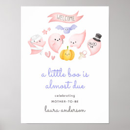 Póster Un Pequeño Boo Casi Se Le Da La Bienvenida A Baby 